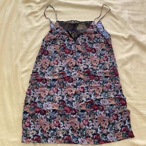 Zara lace floral slip dress